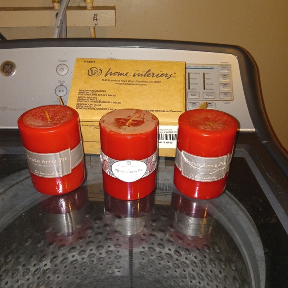 Home Interiors Accents Retired Home Interiors Baked Apple Pie Candles X 3 Poshmark